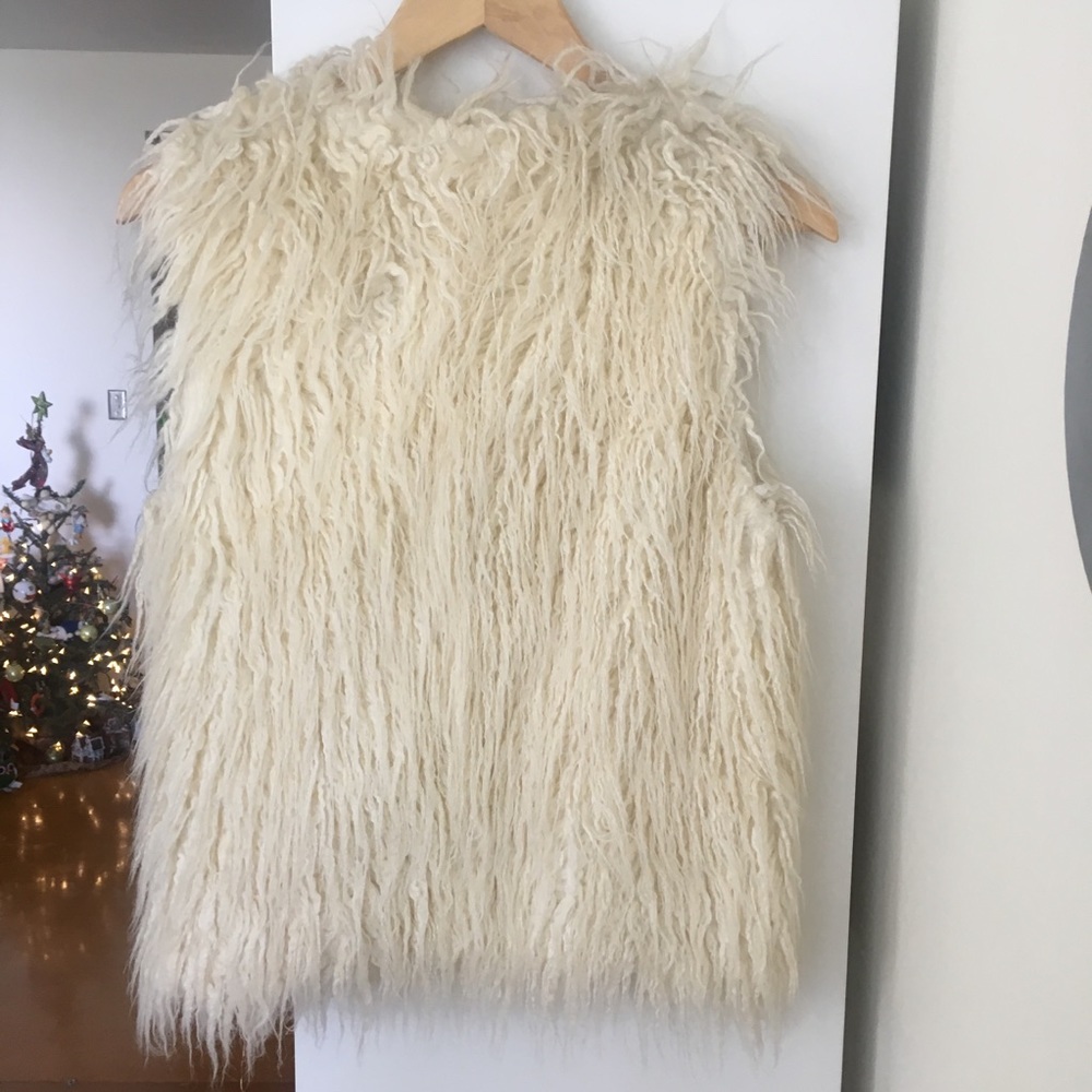 Faux fur vest